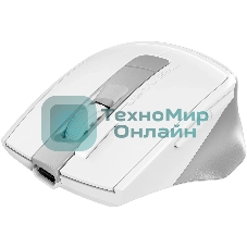 Мышь беспроводная A4Tech Fstyler FB45CS Air белый/серебристый, 2000 dpi, радиоканал, Bluetooth, USB, кнопки - 7