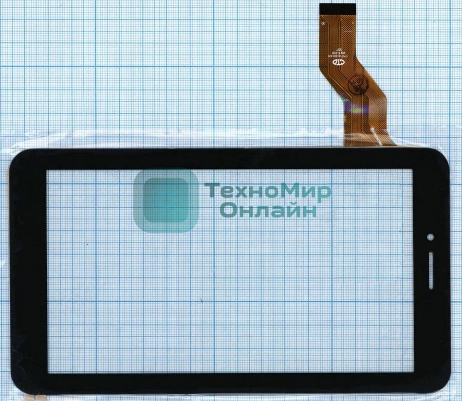 Сенсорное стекло (тачскрин) FM710301KA, черное