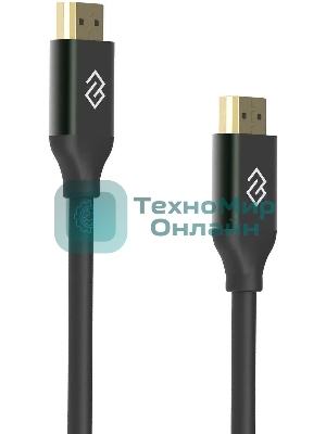 Кабель аудио-видео Digma HDMI (m)/HDMI (m) 2м. феррит.кольца позолоч.конт. черный (D-HDMI-V2.1-2M)