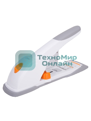 Степлер мощный Deli E0487 23/6 23/8 23/10 23/13 (80 листов) ассорти/белый, 100 скоб, коробка