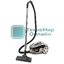 Пылесос Hyundai HYV-C3550 золотистый/темно-коричневый, 380/2220 Вт, уборка сухая, пылесборник контейнер 2,5 л