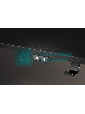 Стол игровой Cactus CS-GMD-BK-RGb столешница МДФ, черный каркас черный 136x60x75 см