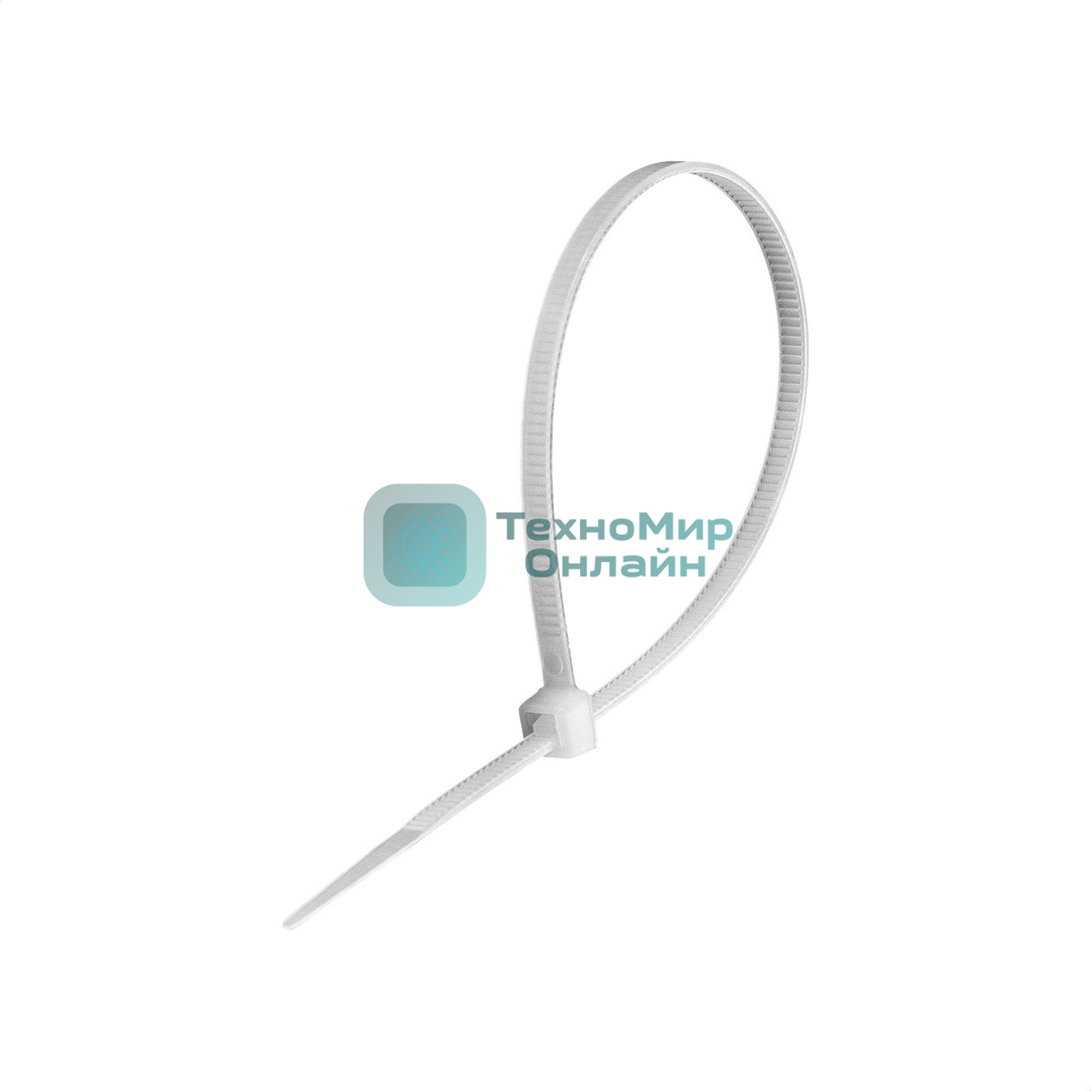 Стяжка (хомут) нейлоновая ExeGate CV66-250x4.8W (нейлон 6.6, 250x4.8мм, неоткрывающаяся, halogen free, -40°C - +85°C, белая, 100 шт)