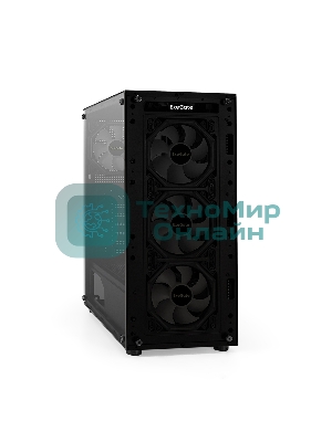 Компьютерный корпус Miditower ExeGate i3 BASE-NPX700 (ATX, БП 700NPX с вент. 12 см, с окном, 1*USB+1*USB 3.0, аудио, 4 вент. 12см с RGb подсветкой)