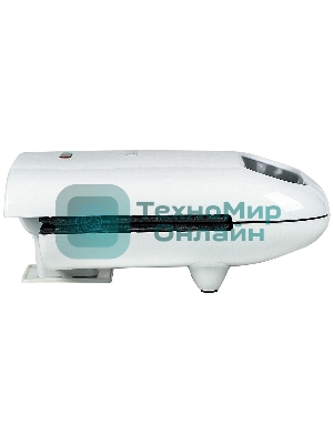 Сэндвич-тостер Galaxy Line GL 2962, белый, с несъемными пластинами, 800 Вт, индикаторы нагрева и сети, антипригарное покрытие рабочей поверхности, теплоизолированный корпус, прорезиненные ножки, препятствующие скольжению