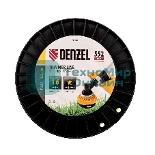 Леска для триммера Denzel звезда, 1,6мм х 552м, на DIN катушке FLEX CORD