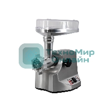 Мясорубка электрическая Sakura SA-6411 Professional серый, 2400 Вт, 2.5 кг/мин, реверс, защита от перегрузки, насадки - 5