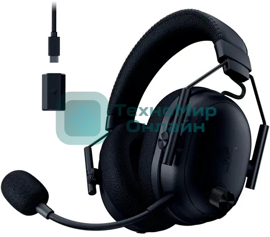 Гарнитура Razer BlackShark V3 Pro чёрный, беспроводная + проводная, радиоканал, до 70 ч