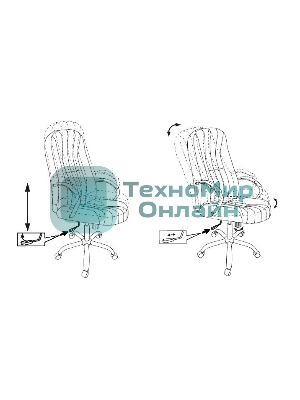 Кресло Бюрократ T-898SL/BLACK черный, экокожа