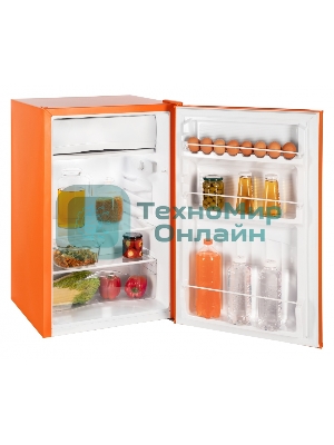 Холодильник Nordfrost NR 403 OR оранжевый однокамерный 100/11л морозилка сверху, ручная разморозка