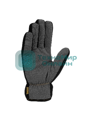 Перчатки универсальные Denzel двойные, ПВХ нанесение, размер 9