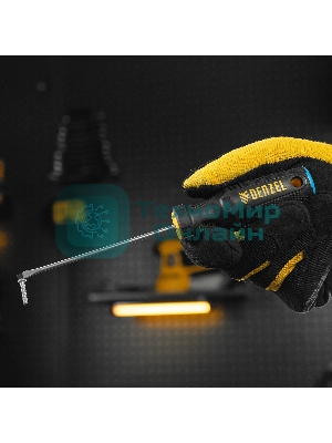 Отвертка Denzel SL3х100 мм, S2, 3к рукоятка