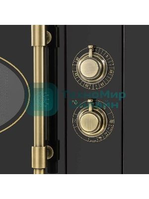 Микроволновая печь встраиваемая Maunfeld JBMO.20.5GRBG черный, 20 л, 700 Вт, переключатели - поворотный механизм