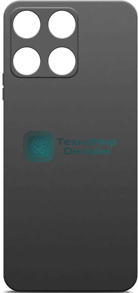 Чехол (клип-кейс) BoraSCO для Honor X6a Silicone Case черный (72478)