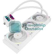Система жидкостного охлаждения Thermalright Frozen Vision 360 V2 (360мм, LED, White, ARGB/Fans: 3x120мм, 69CFM, 27dBA, 2150RPM/Pump height 60мм, 23dBA, 3000RPM, Rad thickness 27мм/S: 1700, 1200, 1851, 115X, 2011, 2066, AM5, AM4)