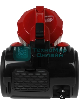Пылесос Centek CT-2528 Red красный/черный, 350/2000 Вт, уборка сухая, пылесборник циклонный фильтр 1.5 л