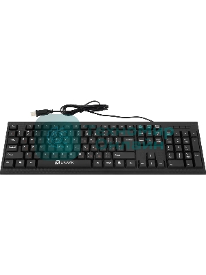 Комплект клавиатура+мышь Oklick 620M проводной, USB, 1200 DPI, чёрный
