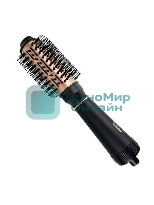 Фен-щетка Centek CT-2062 черный/золотистый, 1200 Вт, 80 мм, ионизация