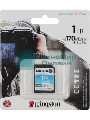 Флеш карта Kingston 1Tb SDXC Canvas Go Plus 170R C10 UHS-I U3 V30/Kingston 1Tb SDXC Canvas Go Plus 170R C10 UHS-I U3 V30