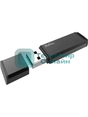Флешка USB Netac U351 (NT03U351N-032G-32BK), 32Gb, USB 3.0, R/W 110/45, черный