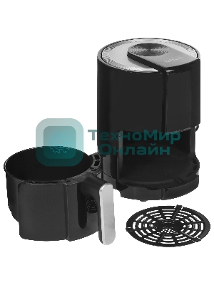 Аэрогриль Kitfort КТ-2225 черный, 1000 Вт, 1.9 л, сенсор, 6 программ