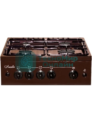 Плита газовая Лысьва ГП 400 М2С -2у коричневый, конфорок 4 шт, духовка 51 л, 50 см x 84 см x 60 см