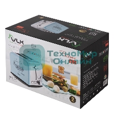 Тостер VLK Palermo 100, мощность 900 Вт, голубой, 5 регулировок поджаривания