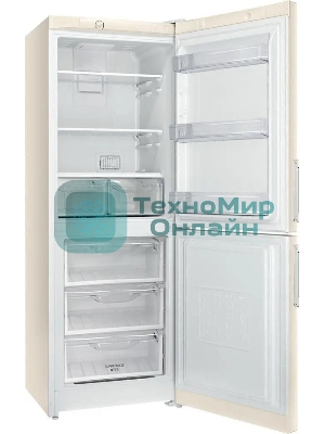 Холодильник Stinol STN 167 E бежевый двухкамерный 181/75л морозилка снизу, No Frost