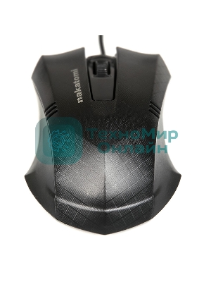 Мышь проводная Nakatomi MON-04U черный, 800 dpi, USB, кнопки - 3