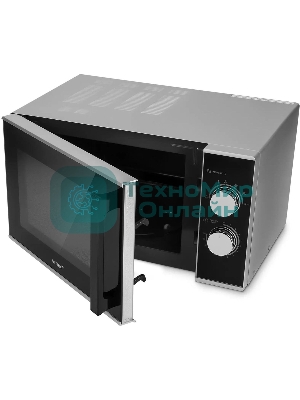 Микроволновая печь Vitek VT-MW0823 серебристый/черный, 23 л, 900 Вт, переключатели - поворотный механизм