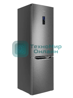 Холодильник Maunfeld MFF187NFIX10 нержавеющая сталь двухкамерный 232/98л морозилка снизу, No Frost