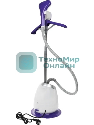 Отпариватель Kitfort КТ-990 белый/фиолетовый, 1580 Вт, 38 г/мин, 1400 мл