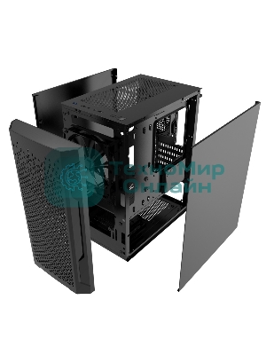 Компьютерный корпус Powercase Mistral Micro Z2B SI, Non Window, Mesh, 2x 120мм fan, черный, mATX (CMIMZB-F2SI)