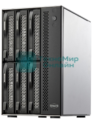 Сетевое хранилище TerraMaster D6-320 DAS tower/JBOD,RAID0,1/up to 2 SATA(3,5' or 2,5')/1xUSB3.2 Type-C gen2/1xPS/1YW