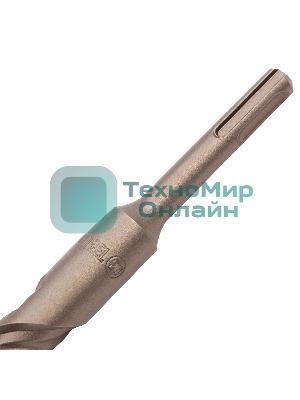 Бур по бетону Denzel двойная спираль, Cobalt W-tip, 20x310 мм, SDS PLUS