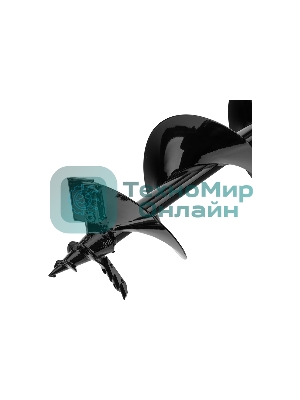 Шнек для грунта Denzel ER-150, диаметр 150 мм, длина 800 мм, соединение 20 мм, съемный нож