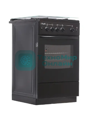 Плита газовая Лысьва ГП 400 М2С -2у черный, конфорок 4 шт, духовка 57 л, 50 см x 84 см x 60 см