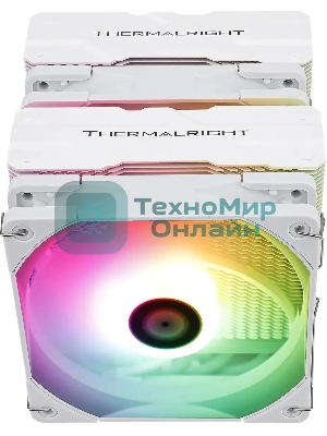 Устройство охлаждения(кулер) Thermalright Peerless Assassin 120 White ARGb Soc-AM5/AM4/1151/1200/2066/2011/1700 белый 4-pin 25.6dB Al+Cu 750gr Ret (PA120-WH-ARGb)