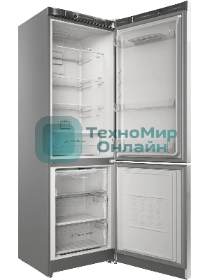 Холодильник Indesit ITS 4180 XB нержавеющая сталь двухкамерный 220/78 л морозилка снизу, No Frost