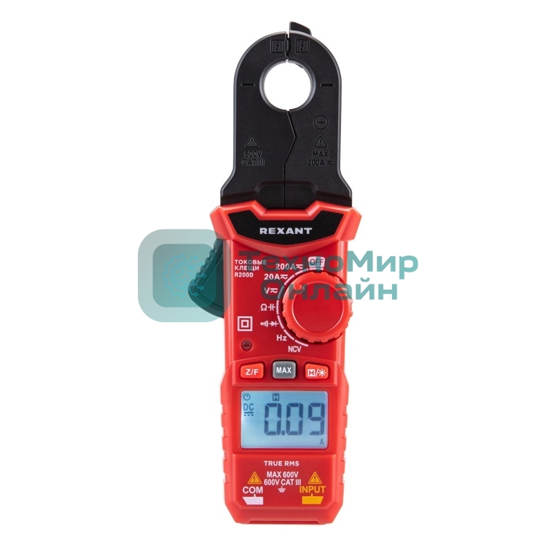 Токовые клещи Rexant R200D