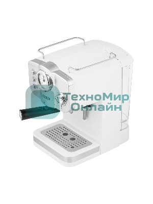 Кофеварка рожковая Maunfeld MF-735WH PRO белый, исп. кофе - молотый, 1.25 л, 1100 Вт, 15 бар