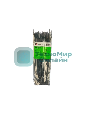 Нейлоновые стяжки Fortisflex КСС 3х200 мм черный 100 штук