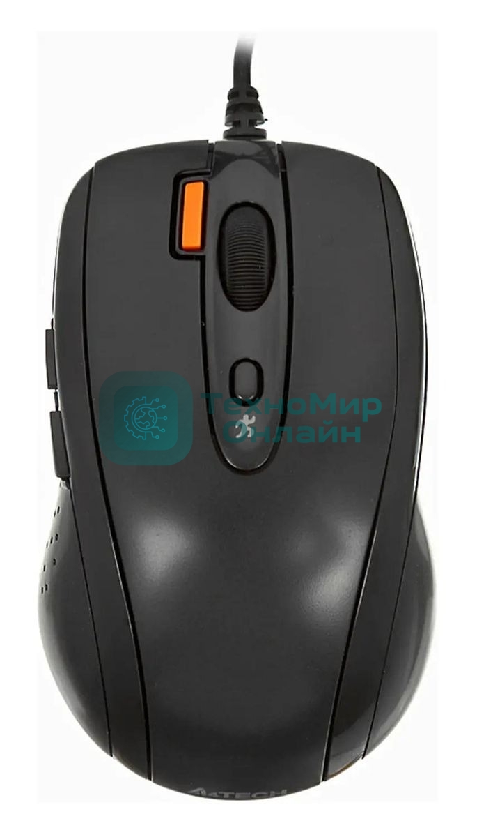 Мышь проводная A4Tech N-70FX черный, 1600 dpi, USB, кнопки - 7