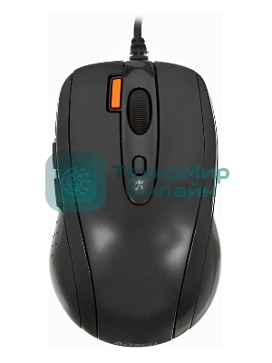 Мышь проводная A4Tech N-70FX черный, 1600 dpi, USB, кнопки - 7