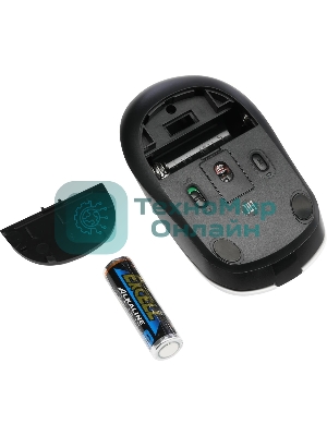 Мышь беспроводная A4Tech Fstyler FB12 белый/черный, 1200 dpi, радиоканал, Bluetooth, USB, кнопки - 3