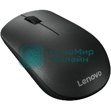 Мышь беспроводная Lenovo 400 черный, 1200 dpi, радиоканал, USB, кнопки - 3