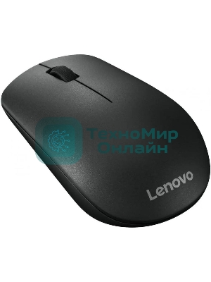 Мышь беспроводная Lenovo 400 черный, 1200 dpi, радиоканал, USB, кнопки - 3