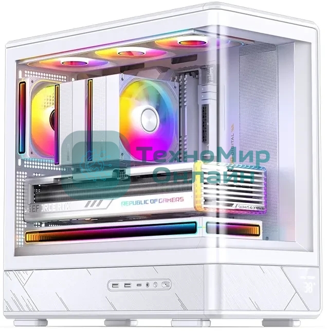 Корпус Jonsbo D200, Mini-Tower, белый