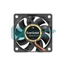 Вентилятор для корпуса ExeGate EX06015S3P черный, 60 мм, 3500 об/мин, 24 дБ, 3 pin