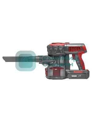 Пылесос вертикальный BBK BV3002 красный/серый, питание от аккумулятора, 150 Вт, уборка сухая, пылесборник 0.8 л, работа от АКБ max 30 мин